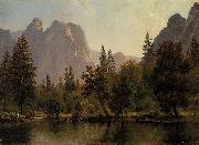 Albert Bierstadt Cathedral Rocks, Yosemite Valley oil painting reproduction